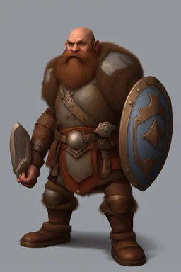 Defender dwarf with a shield