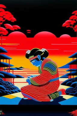 sacrifice in the style of Hiroshi Nagai