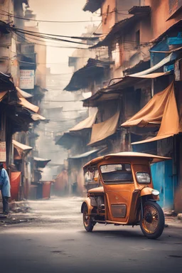 Indian Autorikshaw stand background