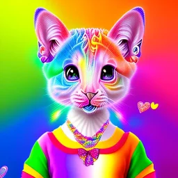 Lisa Frank girl, cute, beautiful