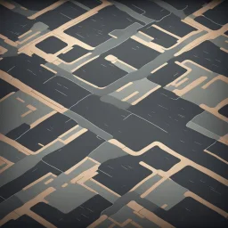 road stylized square block