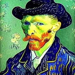 retrato de un hombre por Vincent van Gogh