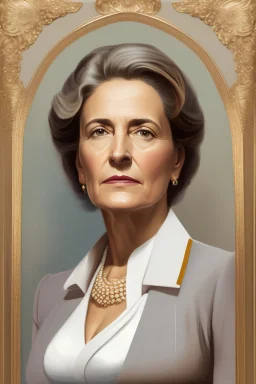 Portrait of a powerful female politcian