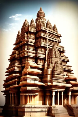 architectural style of a building mixing present Supreme Court of India and Sri Ranganatha Swamy Temple