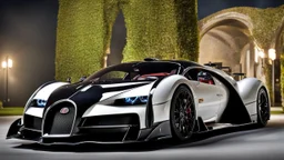 Bugatti Atlantic type 57SC MANSORY Fused with Lamborghini Veneno, Super Detailed, desktop wallpaper, 4K