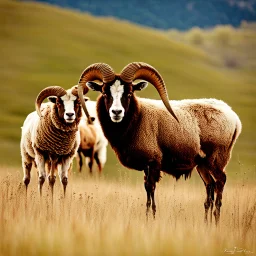 Longhorn sheep meet bighorn cattle.