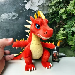 dragon de peluche