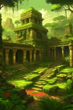 Ancient jungle ,ruins