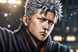 toji fushiguro in 8k realistic anime drawing style, jujutsu kaisen, close picture, intricate details, highly detailed, high details, detailed portrait, masterpiece,ultra detailed, ultra quality