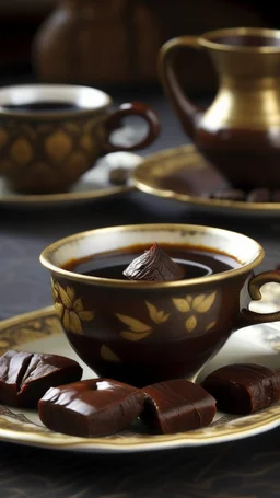 Turkish coffee with dates