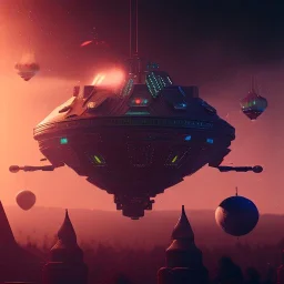 3d render, Rectangle Mothership, İstanbul, ridley scott style, high details, high contrast, long explosure, hyper realistic, color grading, bokeh, rectangle background, unreal engine 5, 8k