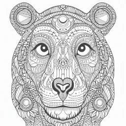 amazing animals, each animal art has an imaginary one animal, Strange, imaginative, mandala coloring sheet, full view, don't draw repeated image again, realistic, only draw lines, coloring book, clean line art, –no sketch, color, –ar 3:4, white background, minimalistic black lines, minimal black color, low level black colors, coloring page, avoid thick black colors, thin black line art, avoid colors, perfect shape, perfect clear lines,