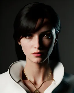 female, cleric, attractive, fantasy, portrait, dramatic lighting, perfect features sharp focus, low key lighting, centered in frame, cleric costume