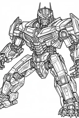 out line art of super transformers car robots colouring pages with white background ,skech style ,full body.only use outline,mandala style,clean line art,white background,no shadow and clear and well outlined