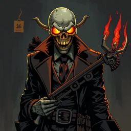 darkest dungeon style halloween man