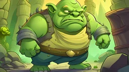 a grumpy ogre goes on a quest and rescue a princess