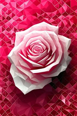Generate a rose background with some white small points in the left side