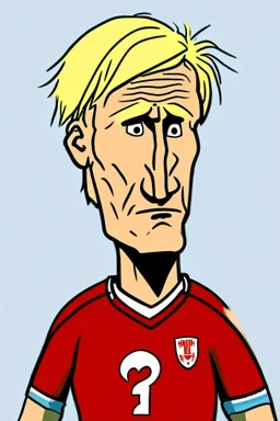 Erling Braut Holland Norwegian football player cartoon 2d