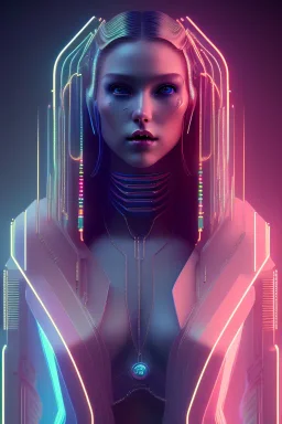 cyberpunk, head, women, portrai, tron sketch of a girl on lined paperA beautiful one nude body of a make up smiling woman blond long hair, alone, high key lighting, volumetric light high details with white stripes and blue eye, smiling with plump pink lips, flowers around, unreal engine petit prince belle fine, profil de trois quart, grand front cosmique, peau bleu cristalline, yeux bleu, perle sur le front long cheveux blond et rose etoilé, cristaux sur le corps, collier de grande princesse, l