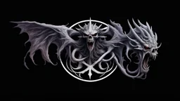 {Carrion} {“chaos and salvation!!} - {“Diabolos, Sealed God of Madness!!} -{realism} - {photographic} - [LOGO] chaotic being, detailed, unique, and immersive style!! imaginative idealization {“Devourer of worlds!!} : :-1