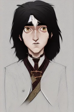 black hair freckles blue eyes young wizard beardsley