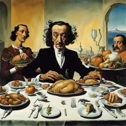 Thanksgiving dinner with Salvador Dali