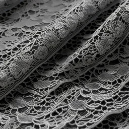 Fabric pattern flat fabric lace flat, photorealistic effects, grey