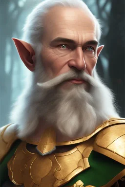 portrait elf man warrior, 8k resolution, high-quality, fine-detail, intricate, fantasy art, detailed matte, volumetric lighting, illustration, 3D