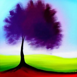 landscape tree painting abstract