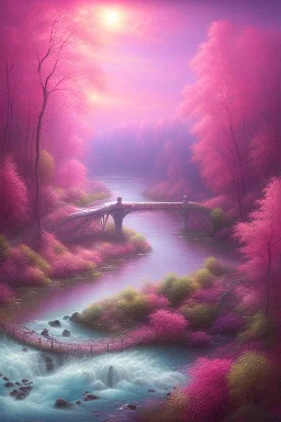 Pink river