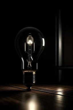 led light bulb photos dark interior realistic