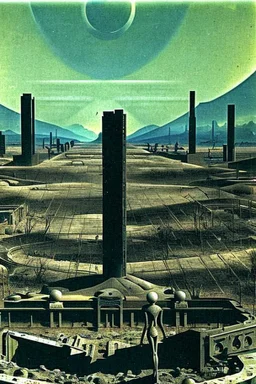 Foto di un wasteland, macabro, Max Ernst vision