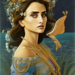 Penélope Cruz, goddess, Sandro Botticelli