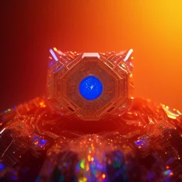 Ring made by wood roots and shreds of glass, orange diamonds sparkles, red rubi fragments around, blue lights reflexes, complex structure, gold details, intricate ring pattern,Unreal Engine 5, macro lens,sharp focus, photorealistic, hyper detailed, studio lighting, neon light ambient, cinematic