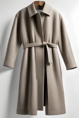 an image of an black coat, can see the whole coat, with light grey background