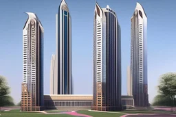 Unique building design for central bank of India. Make it world's tallest building