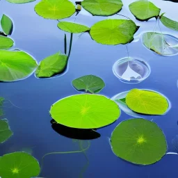 Reflection of plants in pool of water, nature photography, calm, Zen, soft lighting, beautiful