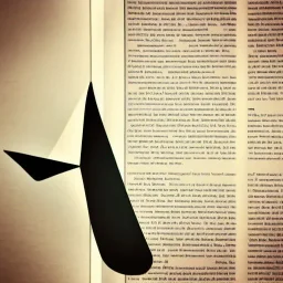 Un avion en papier discutant avec un livre.