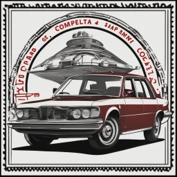 CAR COMPANY STAMP ,PNG