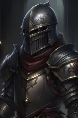 evil knight guard, portrait, dnd