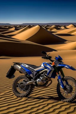 yamaha tenere 700 an a desert