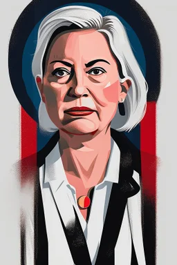 modern Portrait of powerful female politician