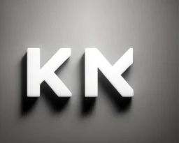 White letter k on black matte color, ultra graphics,RTX, TXXA, SSAO, High quality,hyperrealistic, HDR,4k