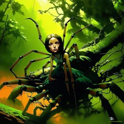 WOMAN SPIDER IN THE JUNGKE . Supernatural. Alex Maleev