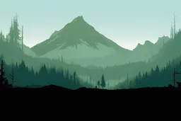 mountain, forest, post-apocalypse