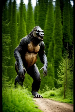 Bigfoot ridyrannosaurus. Photograph.