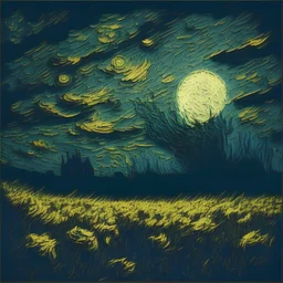 wane of summer van gogh style dark