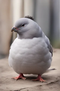 Chubby and cute pigeons