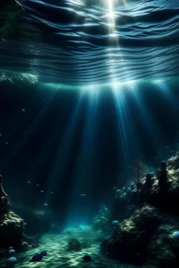 under deep ocean