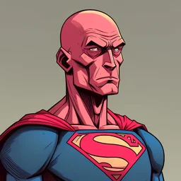 Superman with no hair
